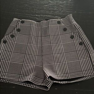 Stylish Black and White Women's Shorts